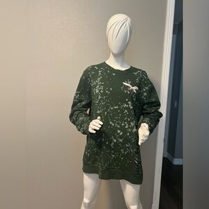 LOVE BIRDS Bleached Out Sweatshirt Size 2XL